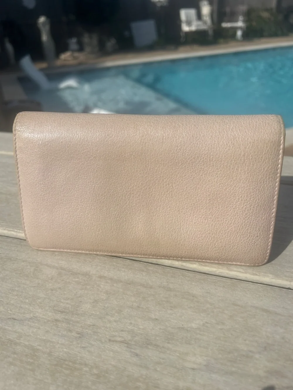 Chanel Authentic Camellia Long Flap Wallet
